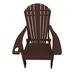 Loon Peak® Dermando Plastic Folding Adirondack Chair in Brown | 34.5 H x 28 W x 30.5 D in | Wayfair 11A584A6EBE742E68EF84E6DDD187184