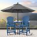 Rosecliff Heights Maybeck 2-Piece Outdoor Adirondack Chair w/ Table in Blue | 50.9 H x 27.8 W x 28.3 D in | Wayfair