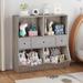 Isabelle & Max™ Abinaash Bookcase Wood in Gray | 36.6 H x 36.6 W x 11.4 D in | Wayfair 5886F2D54D8D42CD87C93C3B445313E3