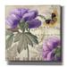 Ophelia & Co. Waukeenah Bay Isle Home™ 'Petals Of Paris IV' By Sasha, Canvas Wall Art, 12"X12" Canvas in Indigo | 12 H x 12 W x 0.75 D in | Wayfair