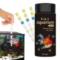 Kit de bandelettes de test de PH 6 en 1 pour aquarium 50 pièces eau salée sécuritaires pour