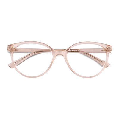 Female s horn Crystal Champagne Eco Friendly,Plastic Prescription eyeglasses - Eyebuydirect s Tilia