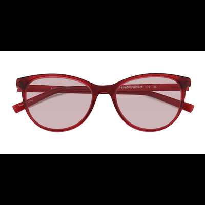 Female s horn Matte Raspberry Eco Friendly,Plastic Prescription sunglasses - Eyebuydirect s Fern