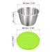 5pcs Salad Dressing Container, Stainless Steel Condiment Containers