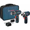 BOSCH CLPK22-120 12V Max Cordless 2-Tool 3/8 in. Drill/Driver and 1/4 in. Impact Driver Combo Set