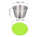 4pcs Small Stainless Steel Condiment Containers Cups for Bento Box