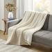 Madison Park Eden Waffle Knit Chenille Throw 50x60"