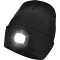 Unisex 4 LED Lighted Beanie Cap USB Rechargeable Running Hat Super Bright Hands Free Headlight Torch Hat LED Hat for Running Hikingï¼ŒGifts for Men Women Dadï¼ˆ1pcs-Blackï¼‰