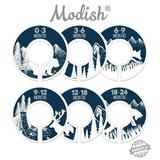 Baby Clothes Size Dividers Baby Closet Organizers Closet Size Dividers Baby Closet Organizers Clothes Organizer Boy Girl Woodland Animals Tribal Nordic Navy Blue White (Navy)