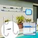 Weloille 2Pcs Pool Pole Hanger Premium Aluminium Holder Set Ideal Hooks for Telescopic Poles Skimmers Leaf Rakes Nets Brushes Vacuum Hose Garden Tools and Swimming Pool Accessories