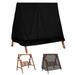 Patio Swing Cover Heavy Duty Swing Chair Cover with Weatherproof Oxford Cloth Adjustable Drawcord Elastic Hem for Garden Swing Chair Furniture 72 x 67 x 55 inches