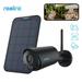 Reolink 3MP Outdoor/Indoor Rechargeable Battery-Powered Wireless WIFI Security Camera Smart Detection 2-Way Audio Support Google Assistant IP65 Waterproof - Argus Series Black Cam + Solar Panel