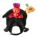 Biplut Chucky Inspired Halloween Pet Costume Pumpkin Ride Design Fastener Tape Adjustable Medium Pet Costume Supplies (Black S)