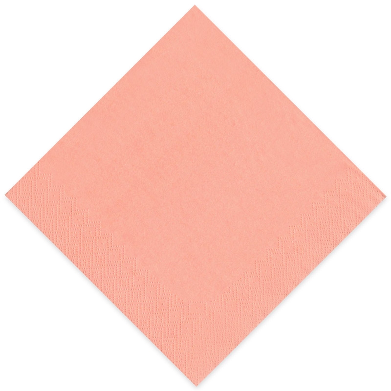1000 Tissue Servietten Gourmet Premium Apricot 33x33cm 3-lagig 1/4 Falz Image