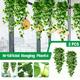 wofedyo Christmas Decorations Artificial Outdoor Indoor Hanging Baskets) 2Pcs Decoration (No For Wall Home Decor Wall Art Wall Decor Christmas Decor Christmas Ornaments Green 30*20*8