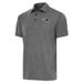 Men's Antigua Heather Black New England Patriots Par Polo