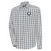 Men's Antigua Heather Gray/Charcoal Indianapolis Colts Carry Long Sleeve Button-Up Shirt