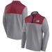 Men's Fanatics Branded Heather Gray Colorado Avalanche Launch It Quarter-Zip Jacket