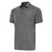 Men's Antigua Heather Black New York Jets Par Polo