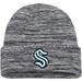 Men's adidas Black/White Seattle Kraken Marled Cuffed Knit Hat