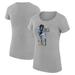 Women's G-III 4Her by Carl Banks Heather Gray Dallas Cowboys Football Girls Graphic Fitted T-Shirt