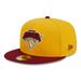 Men's New Era Yellow/Red York Knicks Fall Leaves 2-Tone 59FIFTY Fitted Hat