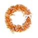 New Thanksgiving Wreath Decorative Dog Tail Grass Wreath Lace Bow Simulation Wreath Rustic Dried Nature Flower Wreath 14â€™â€™ Wall Hanging Decoration for Front Door Wall Decor