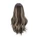 Sehao Hair Long Parted Curly Wigs Dyed Medium Gradient Women s For Women Wigs wig Brown Wigs for Women