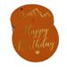 Inkdotpot Happy Birthday Bottle Tag Real Gold Foil Favor Hang Tags Pack Of 100