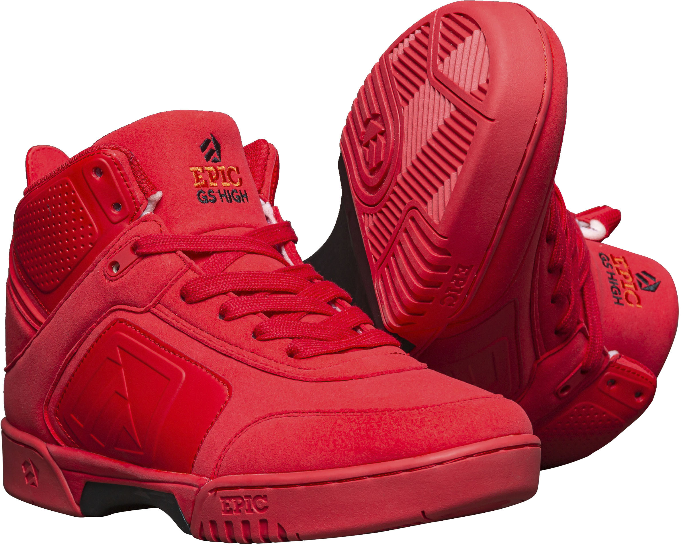 Gleitschuh EPIC GRINDSHOES "Red Lava/Clean White" Gr. 43, rot, Inlineskates_Rollschuhe, 43 (bis ), Leder, Nylon Image