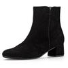 Stiefelette GABOR, Damen, Gr. 39, schwarz, Ziegenveloursleder, unifarben, elegant, Schuhe, Blockabsatz, Businesschuh, Ankleboots mit Best Fitting-Ausstattung