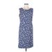 Casual Corner Casual Dress: Blue Dresses - Women's Size 8