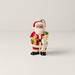 Lenox African American Santa & Stocking Hanging Figurine Ornament Ceramic/Porcelain in Green/Red/White | 3.75 H x 2.4 W x 2.5 D in | Wayfair 894884