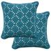 Latitude Run® Textured Solid Toss Pillow Polyester/Polyfill/Acrylic in Green/Blue | 17 H x 17 W in | Wayfair 1C3BCB245EAD4069BA4ACB916EB9D49E