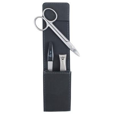 ERBE - Maniküre Set Taschen-Etui Serie "Hunter", schwarz Nägel kürzen 1 ct