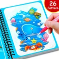 Livre de dessin magique Montessori 1 pièce livre de coloriage réutilisable peinture jouets de