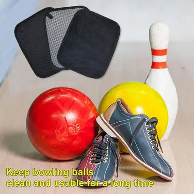 Serviette de nettoyage de boule de bowling en microcarence avec points de préhension EZ nettoyant