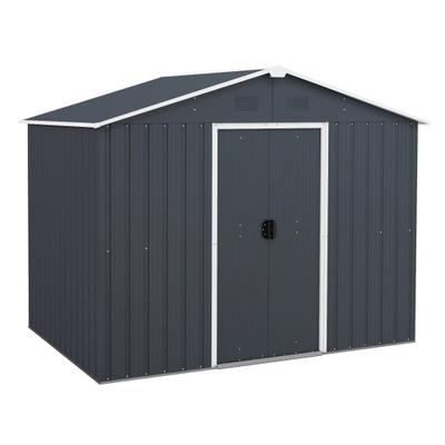 Costway Outside Storage Shed with Lock Air Window