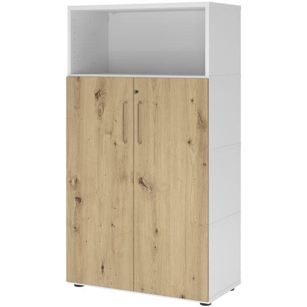 HAMMERBACHER Regalschrank »Flexwall« 80 cm breit 4 OH weiß, 80x145.2x40 cm Image