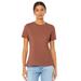 Bella + Canvas 6416 Women's Relaxed Jersey Short-Sleeve T-Shirt in Terracotta size 3XL | Triblend 6413, 6400CVC, 6400, BC6413, BC6400CVC, B6400, BC6400