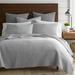 Cross Stitch Lt Grey Full/Queen Quilt Set - Levtex Home