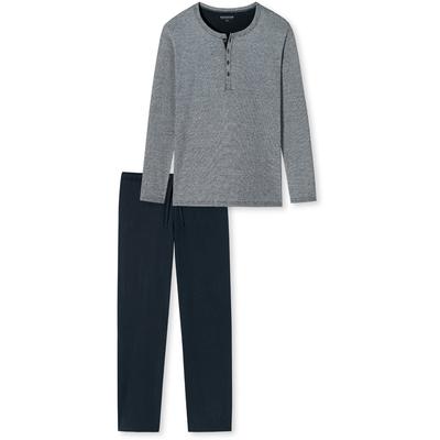 Schiesser Pyjama Herren blau, 102 Image