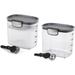 Progressive International ProKeeper+ Clear Plastic Airtight Food Baker's Kitchen Storage Organization Container Canister Set