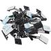 50pcs Cable Tie Hub Desk Cable Organizer Cables Organizer Extension Cord Winder Fastening Cable Ties Nylon Cable Straps Cable Cord Organizer Wire Management Wire Cord Clips Black