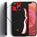 for Apple iPhone â€“ Colorful Aesthetic Fashion 3D Sneaker Designs Rugged case - Wireless Charging â€“ 360 Protections-Black