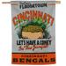 WinCraft Cincinnati Bengals NFL x Guy Fieri’s Flavortown 28" 40" One-Sided Vertical Banner