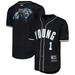 Men's Pro Standard Bryce Young Black Carolina Panthers Mesh Baseball Button-Up T-Shirt