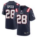 Men's Nike Ameer Speed Navy New England Patriots Team Game Jersey