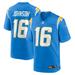 Men's Nike Tyler Johnson Powder Blue Los Angeles Chargers Team Game Jersey