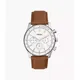 Fossil Outlet Men's Sullivan Multifunction Medium Brown Leather Watch